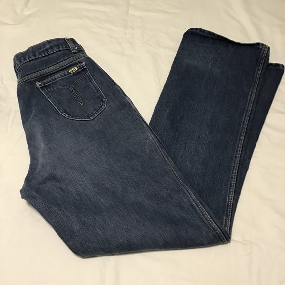 Vintage GWG High Waist Flare Leg Jeans Size 18L - Picture 1 of 10